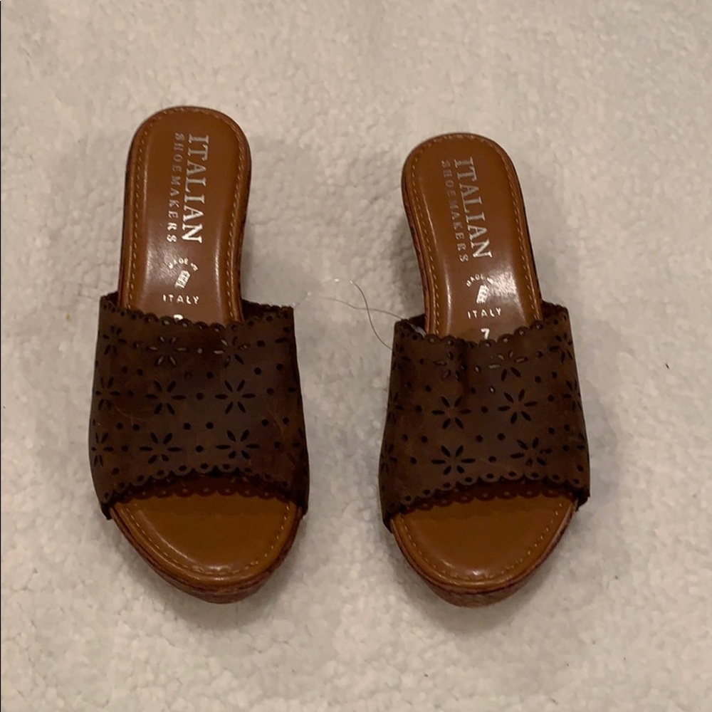 Italian shoemakers wedges size 7